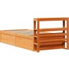 Rám postele s čelem 75 x 190 cm masivní borovice [3306366] (Barva Přírodní)