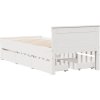 Postele bez matrace s čelem 90 x 190 cm borovice [3308787] (Barva Bílá)