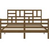 Rám postele s čelem King Size masivní dřevo [3194902] (Barva Bílá)