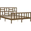 Rám postele s čelem King Size masivní dřevo [3193084] (Barva medová hnědá)