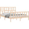 Rám postele s čelem King Size masivní dřevo [3193084] (Barva medová hnědá)