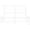 Kovový rám postele s čelem 120 x 190 cm [376223] (Barva Černá)