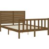 Rám postele s čelem Small Double masivní dřevo [3193176] (Barva Přírodní)
