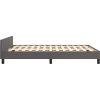 Rám postele s čelem 140x200 cm umělá kůže [3125577] (Barva Šedá)