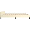 Rám postele s čelem 200x200 cm umělá kůže [3125470] (Barva Bílá)