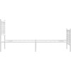 Kovový rám postele s hlavovým a nožním čelem 80 x 200 cm [376382] (Barva Bílá)