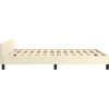 Rám postele s čelem 140x190 cm umělá kůže [3125568] (Barva Bílá)