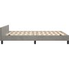 Rám postele s čelem 140x190 cm samet [3125873] (Barva Světle šedá)