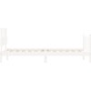 Rám postele s čelem Single masivní dřevo [3193302] (Barva Bílá)
