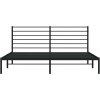 Kovový rám postele s čelem 180 x 200 cm [352323] (Barva Černá)