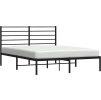 Kovový rám postele s čelem 150 x 200 cm [352321] (Barva Černá)