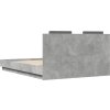Rám postele s čelem 120 x 200 cm kompozitní dřevo [3209931] (Barva Šedá sonoma)