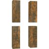TV skříňky 4 ks 30,5 x 30 x 90 cm kompozitní dřevo [3078951] (Barva Šedá)