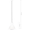 Industriální závěsná lampa 25 W kulatá 28,5 cm E27 [320570] (Barva Bílá)