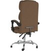 Polohovací kancelářská židle textil [349626] (Barva Hnědá)