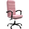Polohovací kancelářská židle samet [349651] (Barva Růžová)