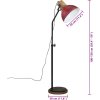 Stojací lampa 25 W 30 x 30 x 100–150 cm E27 [371959] (Barva Bílá)