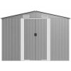 Zahradní domek 257 x 990 x 181 cm pozinkovaná ocel [47037] (Barva Šedá)