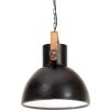 Industriální závěsné svítidlo 25 W kulaté 40 cm E27 [320535] (Barva Černá)