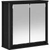 Koupelnová nástěnná skříňka se zrcadlem 60x21x60 cm [861897] (Barva Černý dub)