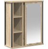Koupelnová nástěnná skříňka se zrcadlem 60x21x60 cm [861905] (Barva Šedá sonoma)