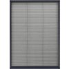 Plisovaná okenní síť proti hmyzu hliník 80 x 120 cm [148665] (Barva Antracitová)
