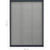 Plisovaná okenní síť proti hmyzu hliník 80 x 120 cm [148665] (Barva Antracitová)