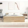 Rám postele bez matrace 120x190 cm kompozitní dřevo [3203777] (Barva dub sonoma)