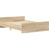 Rám postele bez matrace 120x190 cm kompozitní dřevo [3203777] (Barva dub sonoma)