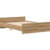 Rám postele bez matrace 120x190 cm kompozitní dřevo [3203777] (Barva dub sonoma)