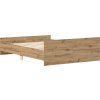 Rám postele bez matrace 120x190 cm kompozitní dřevo [3203777] (Barva dub sonoma)