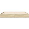 Rám postele bez matrace 140 x 200 cm kompozitní dřevo [842023] (Barva dub sonoma)