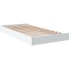 Rám postele bez matrace 100x200 cm kompozitní dřevo [842056] (Barva Bílá)
