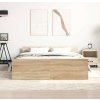 Rám postele bez matrace 140x200 cm kompozitní dřevo [3203749] (Barva dub sonoma)