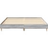 Rám postele bez matrace 200x200 cm kompozitní dřevo [3328699] (Barva Bílá)