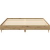 Rám postele bez matrace 200x200 cm kompozitní dřevo [3328699] (Barva Bílá)