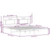 Rám postele bez matrace 160x200 cm kompozitní dřevo [4106746] (Barva Kouřový dub)