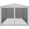 Party stan se 4 bočními stěnami ze síťoviny 4 x 3 m [45109] (Barva Bílá)