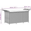 Zahradní lavice s poduškou 116 x 46 x 57 cm polyratan [363417] (Barva Černá)