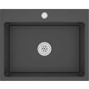 Ručně vyrobený kuchyňský dřez nerezová ocel [51511] (Barva Černá)