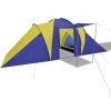 Kempingový stan pro 6 osob námořnicky modrý / [93183] (Barva Modrá a světle modrá)