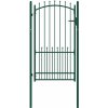 Brána s hroty 100 x 175 cm Práškově lakovaná ocel [146396] (Barva Zelená)