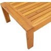 Zahradní stůl 100 x 50 x 27 cm masivní akáciové dřevo [367620] (Barva Krémová)