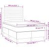 Box spring postel s matrací 120x190 cm samet [3270005] (Barva Tmavě moddrá)