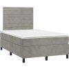 Box spring postel s matrací 120x190 cm samet [3270005] (Barva Tmavě moddrá)