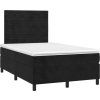 Box spring postel s matrací 120x190 cm samet [3270005] (Barva Tmavě moddrá)