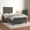 Box spring postel s matrací 120x190 cm samet [3270005] (Barva Tmavě moddrá)