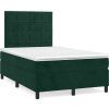 Box spring postel s matrací 120x190 cm samet [3270005] (Barva Tmavě moddrá)