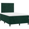 Box spring postel s matrací 120x190 cm samet [3270005] (Barva Tmavě moddrá)