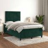 Box spring postel s matrací 120x190 cm samet [3270005] (Barva Tmavě moddrá)